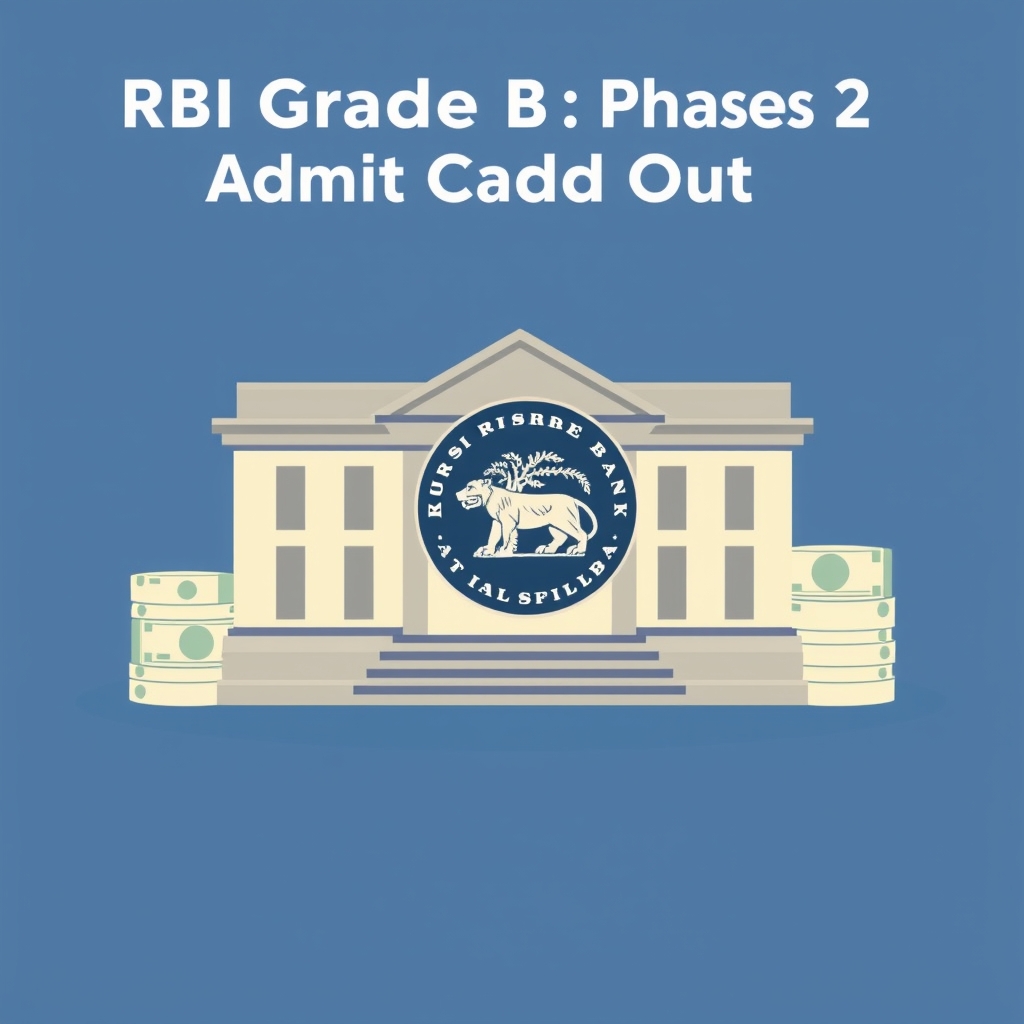 RBI Grade B — illustration for RBI Grade B: Phase 2 Admit Card Out