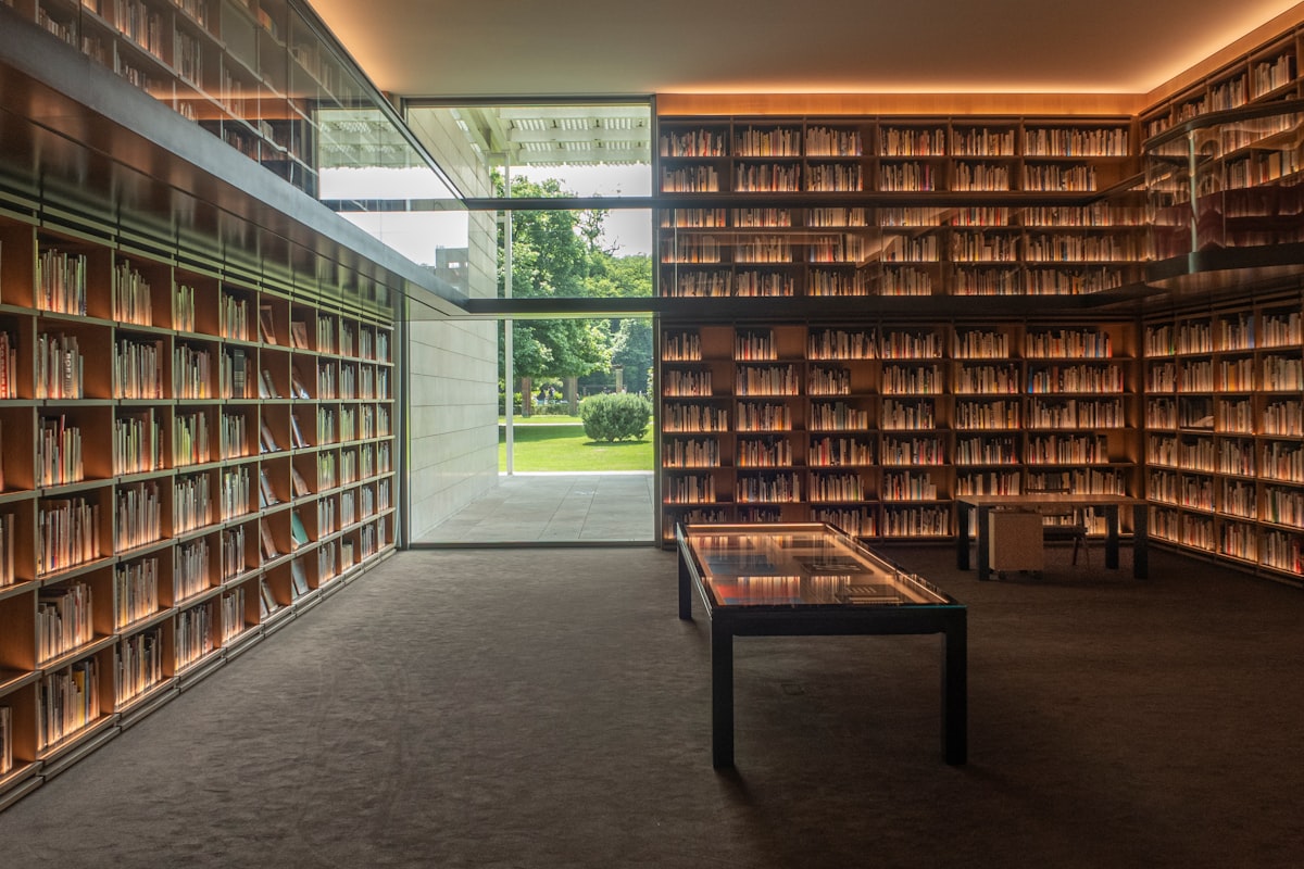 A modern study library where aspirants take timed mock tests